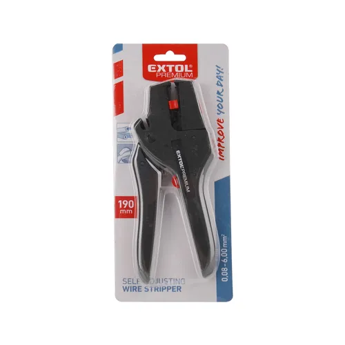 Kleště odizolovací samonastavitelné, 190mm/0,08-6mm2 EXTOL PREMIUM 8831124