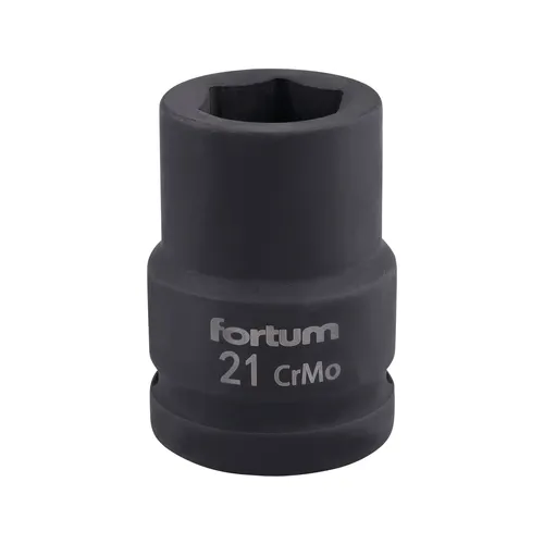 Hlavice nástrčná rázová 3/4", 21mm, l 52mm, crmov FORTUM 4703021