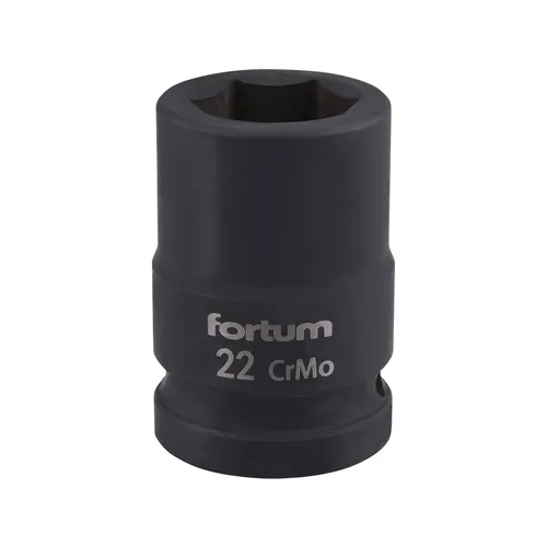 Hlavice nástrčná rázová 3/4", 22mm, l 52mm, crmov FORTUM 4703022
