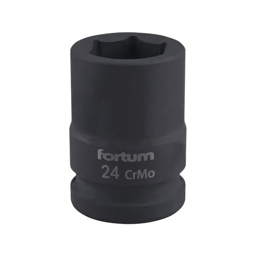 Hlavice nástrčná rázová 3/4", 24mm, l 52mm, crmov FORTUM 4703024