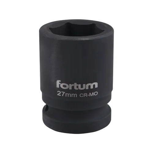 Hlavice nástrčná rázová 3/4", 27mm, l 52mm, crmov FORTUM 4703027