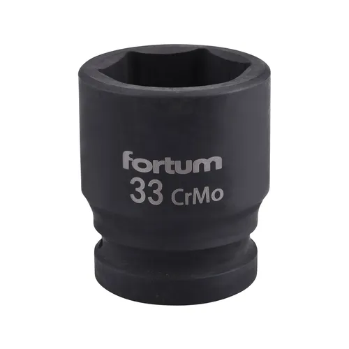 Hlavice nástrčná rázová 3/4", 33mm, l 57mm, crmov FORTUM 4703033