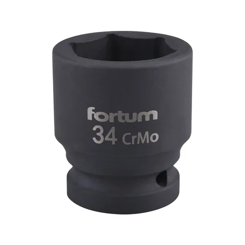 Hlavice nástrčná rázová 3/4", 34mm, l 57mm, crmov FORTUM 4703034