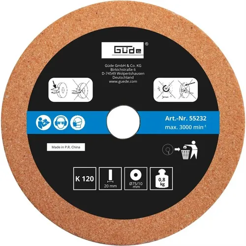 Brusné kotouče 75 x 10 x 20mm K 120/400, 2dílná sada Güde 55232