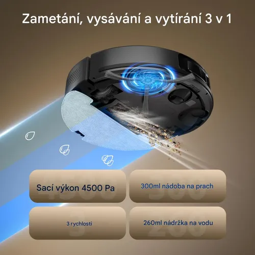 Robotický Vysavač s mopem Teendow D10S MAX 2 v 1 Teendow D10SMAX