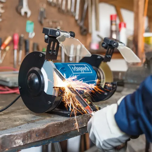 Scheppach SM 150 LB dvoukotoučová bruska ( kotouč / kartáč )