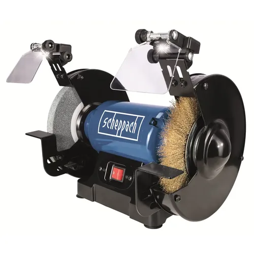 Scheppach SM 200 LB dvoukotoučová bruska ( kotouč / kartáč )