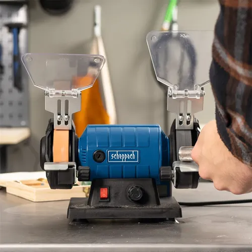 Scheppach HG 35 dvoukotoučová bruska/leštička se systémem Flexidrive