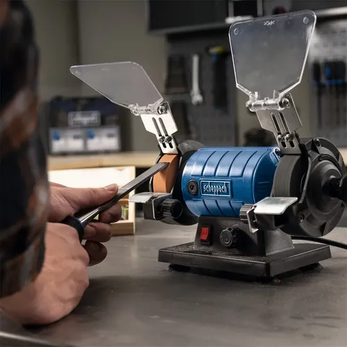 Scheppach HG 35 dvoukotoučová bruska/leštička se systémem Flexidrive