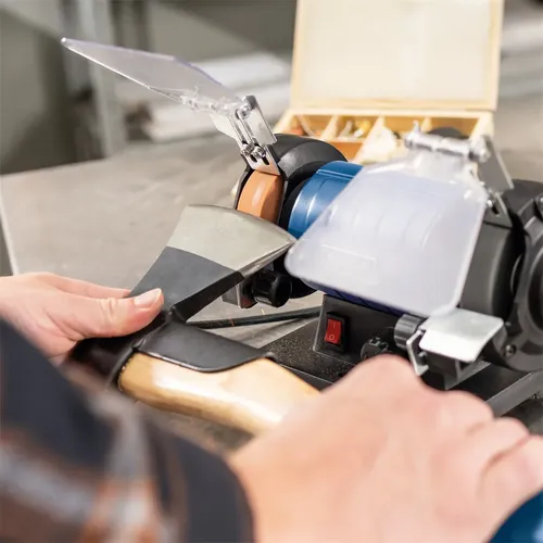 Scheppach HG 35 dvoukotoučová bruska/leštička se systémem Flexidrive