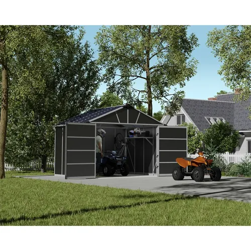 Palram - Canopia Yukon 11' x 9' antracit heavy duty prostorný domek s možností dalšího rozšíření (základní modul)