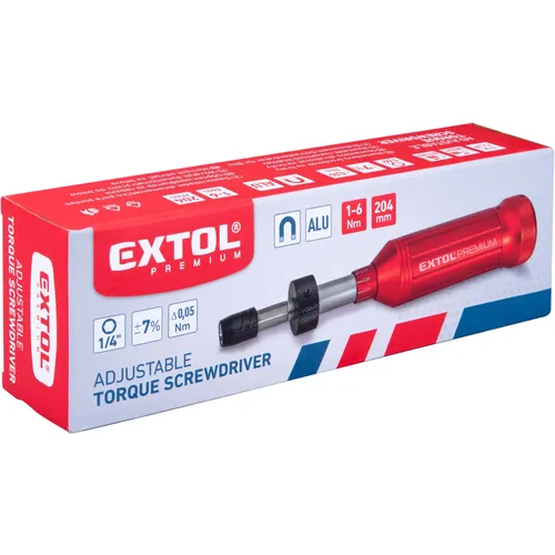 Šroubovák momentový na hroty, 1/4", 1-6nm EXTOL PREMIUM 8825301