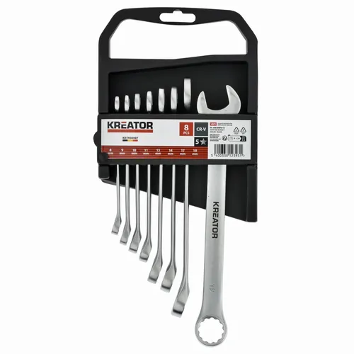 Sada klíčů očko/otevřený 8-19mm 8ks Kreator KRTH30007