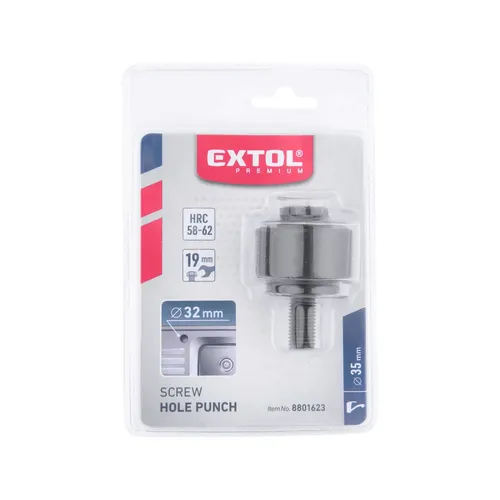 Děrovač do plechu - šroubový, o díry 32mm, crv EXTOL PREMIUM 8801623