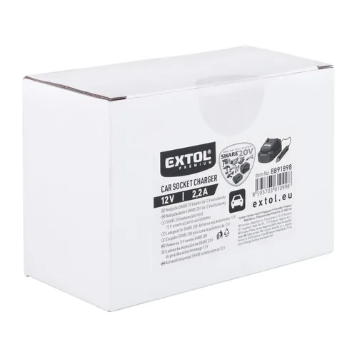 Nabíječka share20v, 12v, 2,2a EXTOL ENERGY 8891898