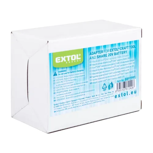 Adapter pro extol craft 20v (makita) stroj a share20v baterii EXTOL ENERGY 8891991