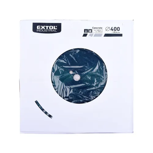 Kotouč diamantový řezný segmentový na beton, suché řezání, o 400x25,4x3,6mm EXTOL INDUSTRIAL 8703083