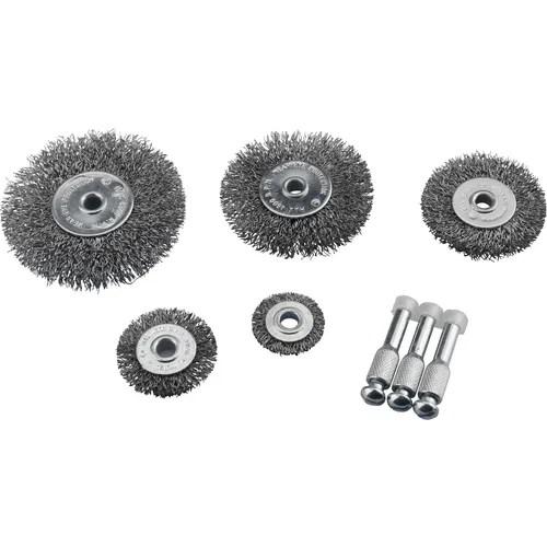 Kartáče okružní ocelové, sada 5ks, o 25-38-50-63-75mm EXTOL CRAFT 1830