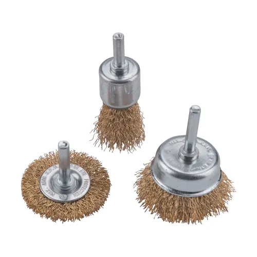 Kartáče pomosazené, sada 3ks, o 25-50-50mm EXTOL CRAFT 1832