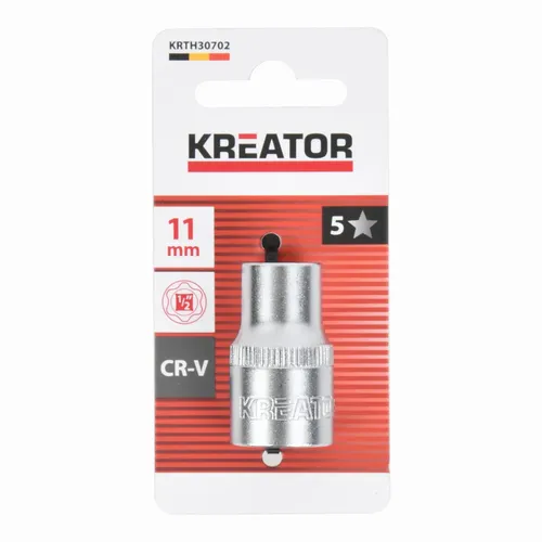 Nástrčná hlavice (ořech) 11mm 1/2" Kreator KRTH30702