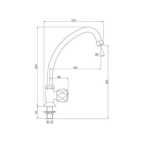 Baterie umyvadlová stojánková BALLETTO 85040
