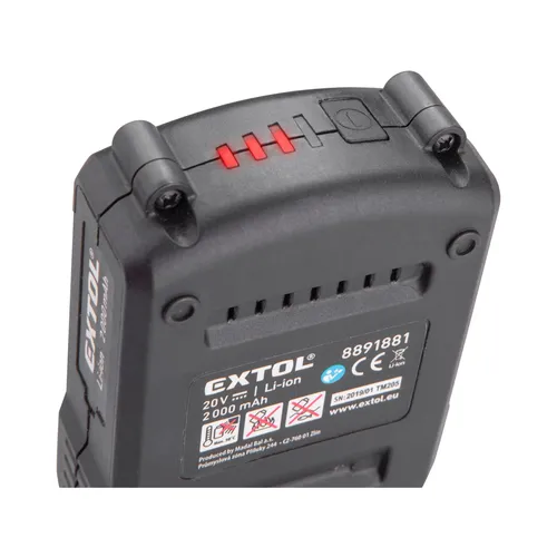 Kladivo vrtací aku share20v, 1,2j, sds plus, 20v li-ion, 2ah EXTOL PREMIUM 8891818