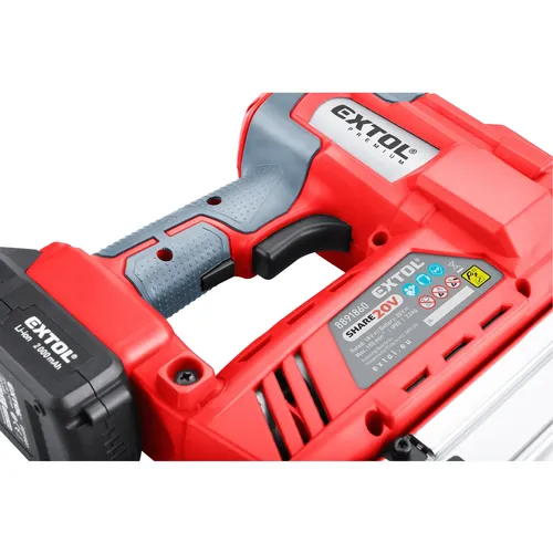 Hřebíkovačka/sponkovačka aku share20v, 20v li-ion, 2ah EXTOL PREMIUM 8891860