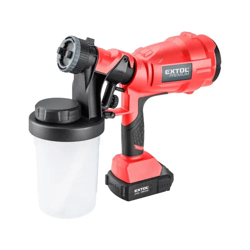 Pistole stříkací hvlp aku share20v, 20v li-ion, 2ah EXTOL PREMIUM 8891862