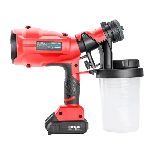 Pistole stříkací hvlp aku share20v, 20v li-ion, 2ah EXTOL PREMIUM 8891862