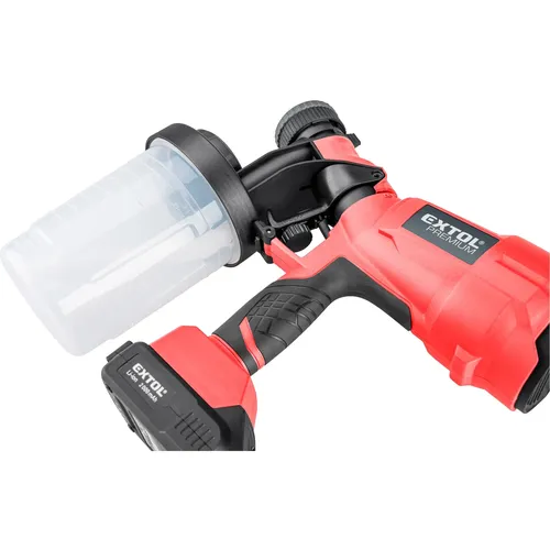 Pistole stříkací hvlp aku share20v, 20v li-ion, 2ah EXTOL PREMIUM 8891862
