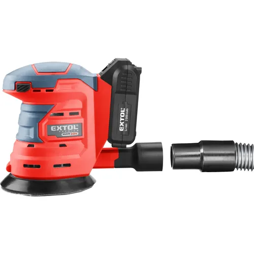 Bruska excentrická aku share20v, 125mm, 20v li-ion, 2ah EXTOL PREMIUM 8891846
