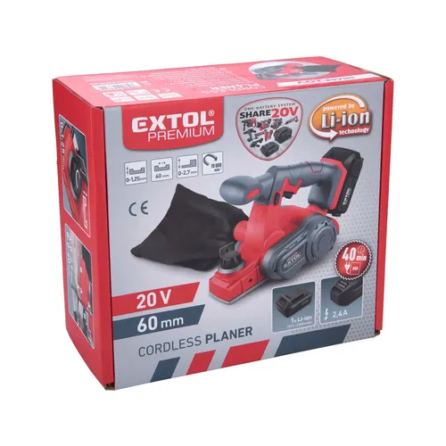 Hoblík aku share20v, 20v li-ion, 2ah EXTOL PREMIUM 8891830
