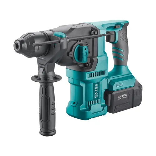 Kladivo vrtací aku share20v, 2,6j, sds plus, brushless, 20v li-ion, 4ah EXTOL INDUSTRIAL 8791816