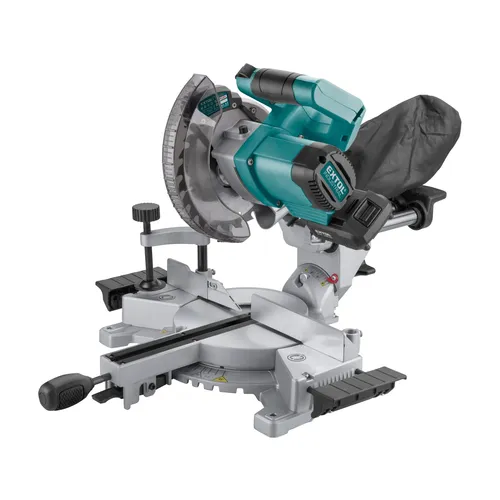 Pila pokosová 185mm aku s laserem share20v, brushless, 20v li-ion, 2ah EXTOL INDUSTRIAL 8791826