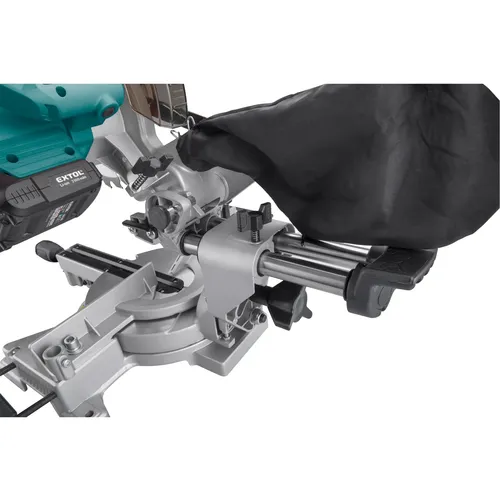 Pila pokosová 185mm aku s laserem share20v, brushless, 20v li-ion, 2ah EXTOL INDUSTRIAL 8791826