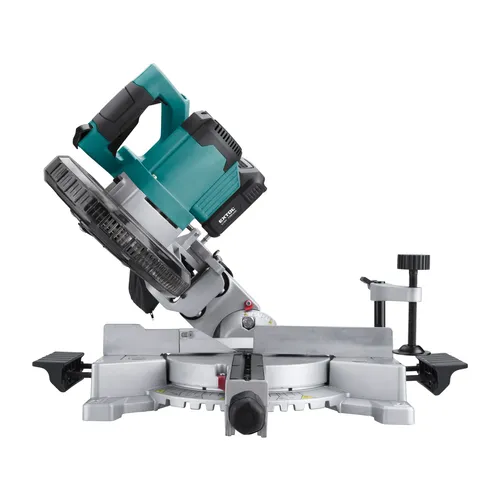 Pila pokosová 185mm aku s laserem share20v, brushless, 20v li-ion, 2ah EXTOL INDUSTRIAL 8791826