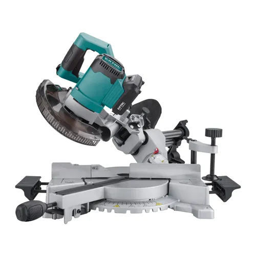 Pila pokosová 185mm aku s laserem share20v, brushless, 20v li-ion, 2ah EXTOL INDUSTRIAL 8791826