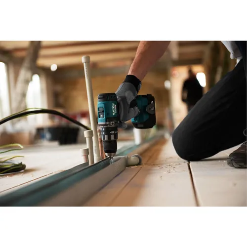 Vrtací šroubovák aku s příklepem share20v, brushless, 20v li-ion, 2ah EXTOL INDUSTRIAL 8791802