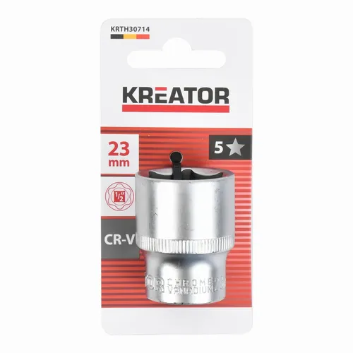 Nástrčná hlavice (ořech) 23mm 1/2" Kreator KRTH30714