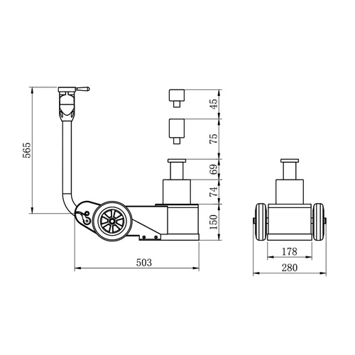 Pojízdný autozvedák WWH 30002 PH 6201132 Unicraft