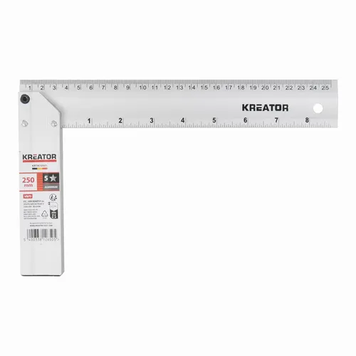 Úhelník 250mm ALU - HIGH QUALITY Kreator KRTH70501