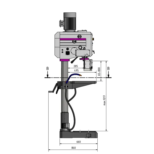Sloupová převodová vrtačka OPTIdrill DH 35 G 3034250 Optimum
