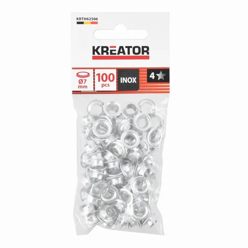 Nýtovací očka hliník 7mm 100ks Kreator KRTH62506
