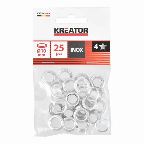 Nýtovací očka hliník 10mm 25ks Kreator KRTH62508