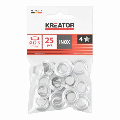 Nýtovací očka hliník 12,5mm 25ks Kreator KRTH62510