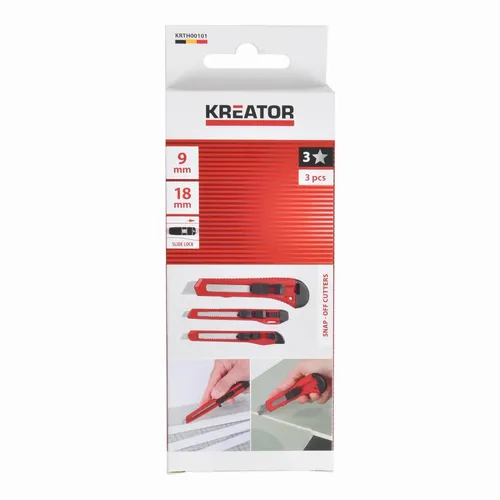 Sada 3ks odlamovacích nožů Kreator KRTH00101