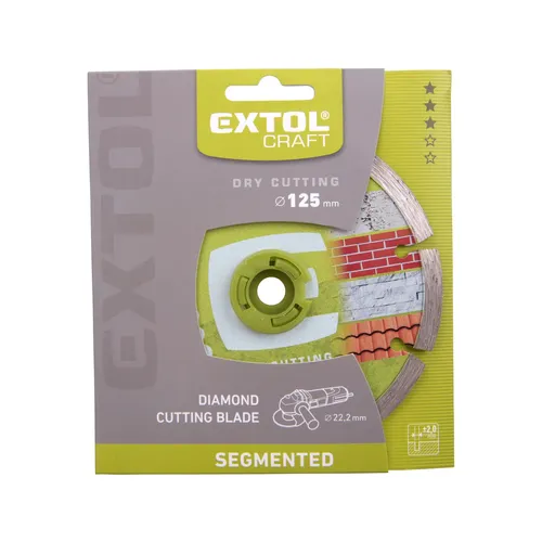 Zrušeno! nahrazeno výrobkem 903032 kotouč diamantový řezný segmentový - suché řezání, o 125x22,2x2mm EXTOL CRAFT 108812