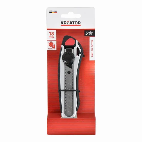 Hliníkový odlamovací nůž 18 mm Kreator KRTH00204