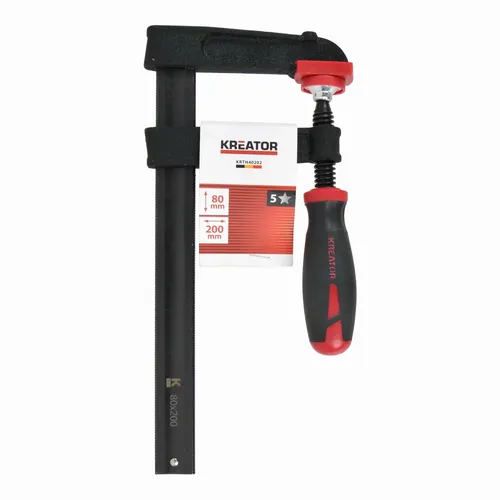 Truhlářská svěrka 80x200mm HIGH QUALITY Kreator KRTH40202