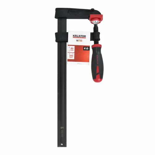 Truhlářská svěrka 80x300mm HIGH QUALITY Kreator KRTH40203